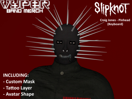 Second Life Marketplace - [VYPER] SLIPKNOT MASK Craig Jones (PINHEAD